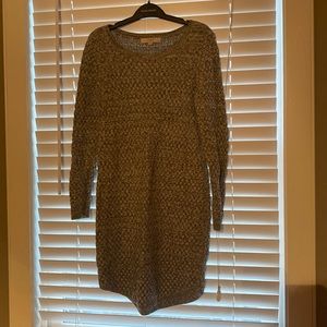 Loft Medium Petite Gray Sweater Dress / Tunic